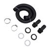Rain Barrel Hose Connector Kit 39.4 Inch Plastic Rain Barrel Diverter Linking Kit for Rainwater