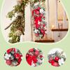 Lighted Christmas Wreath Teardrop Swag Artificial Garland Indoor Outdoor Holiday Decor for Home