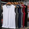 Men's Quick-Dry Ice Silk Mesh Sleeveless Sports Vest for Summer