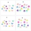Star Heart Shape Beads For Kids Colorful Loose Beads Hair Tie Accessory For Creative Braiding And Crafting Project Supply
