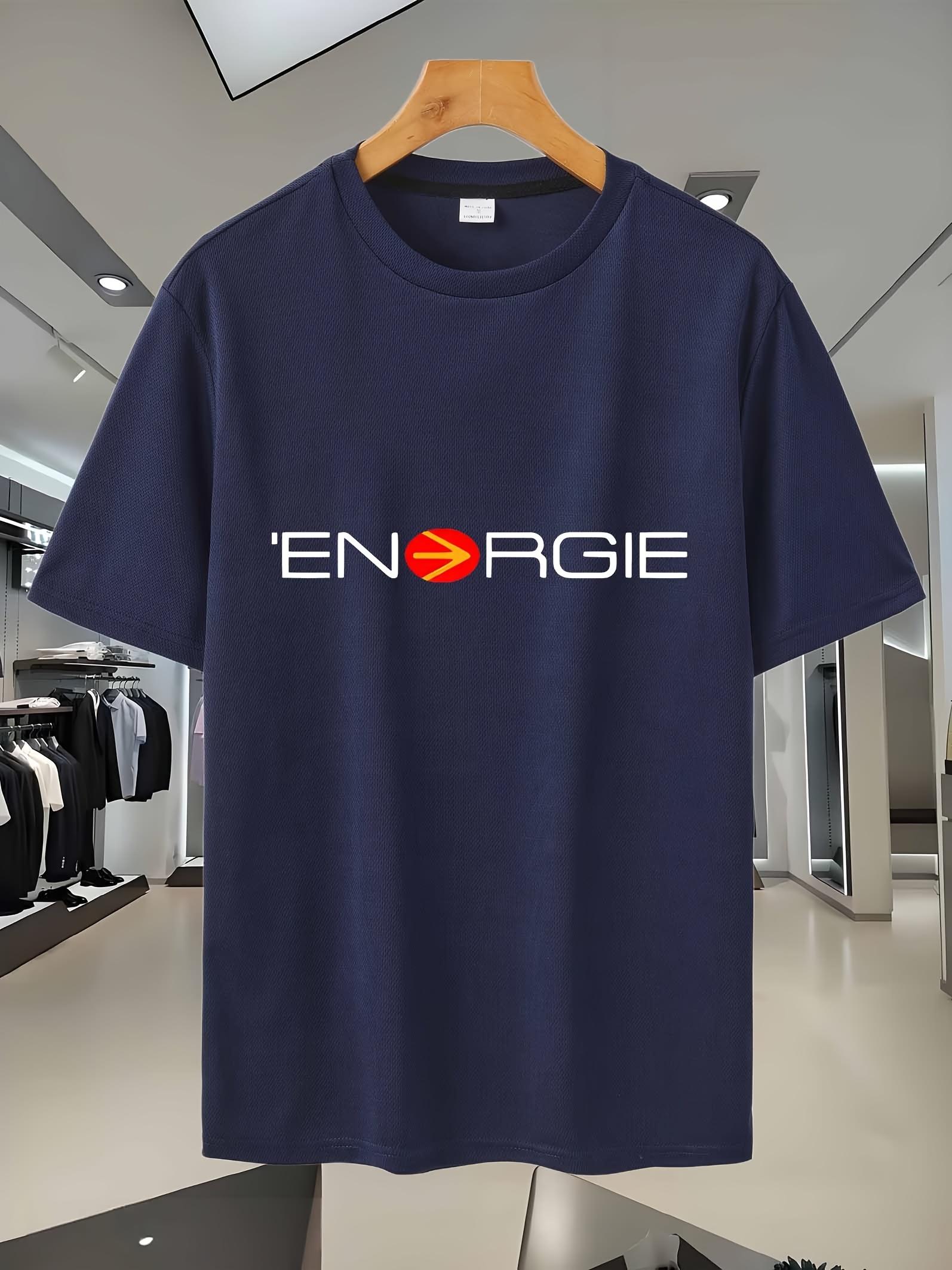 ENERGIE Logo T-shirt - Casual Crew Neck S