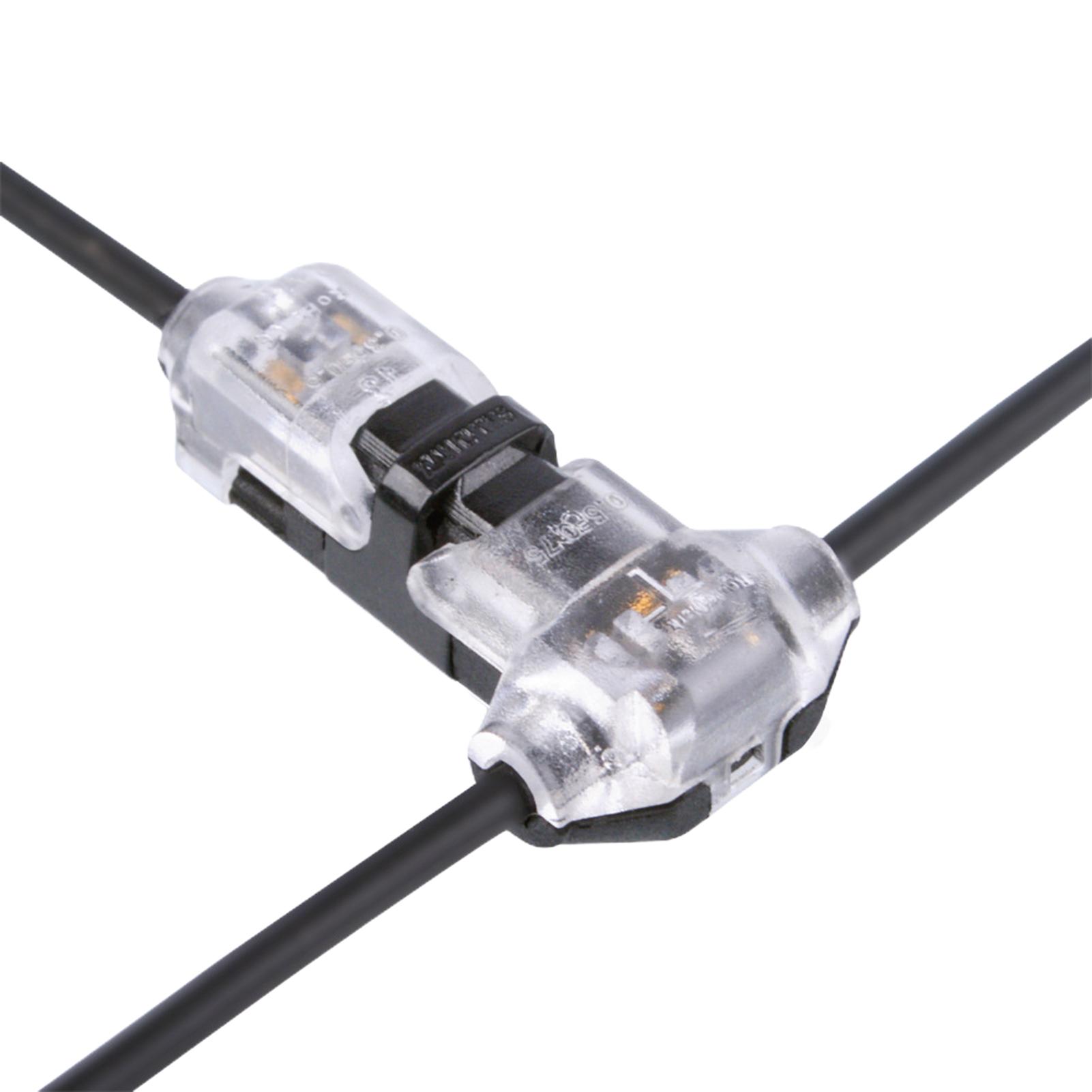 

T-type Low Voltage Wire Connectors No Need To Wrap Insulation Tape T Connector For Temporary Electrical Wiring Of Lighting