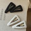 Fabric Polka Dot Hair Clips Triangular Broken Clips Cute BB Clips
