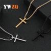 Titanium Steel Cross Necklace for Men & Women - Douyin Bestseller, Stainless Steel Sweater Chain, Niche & Personalized Design