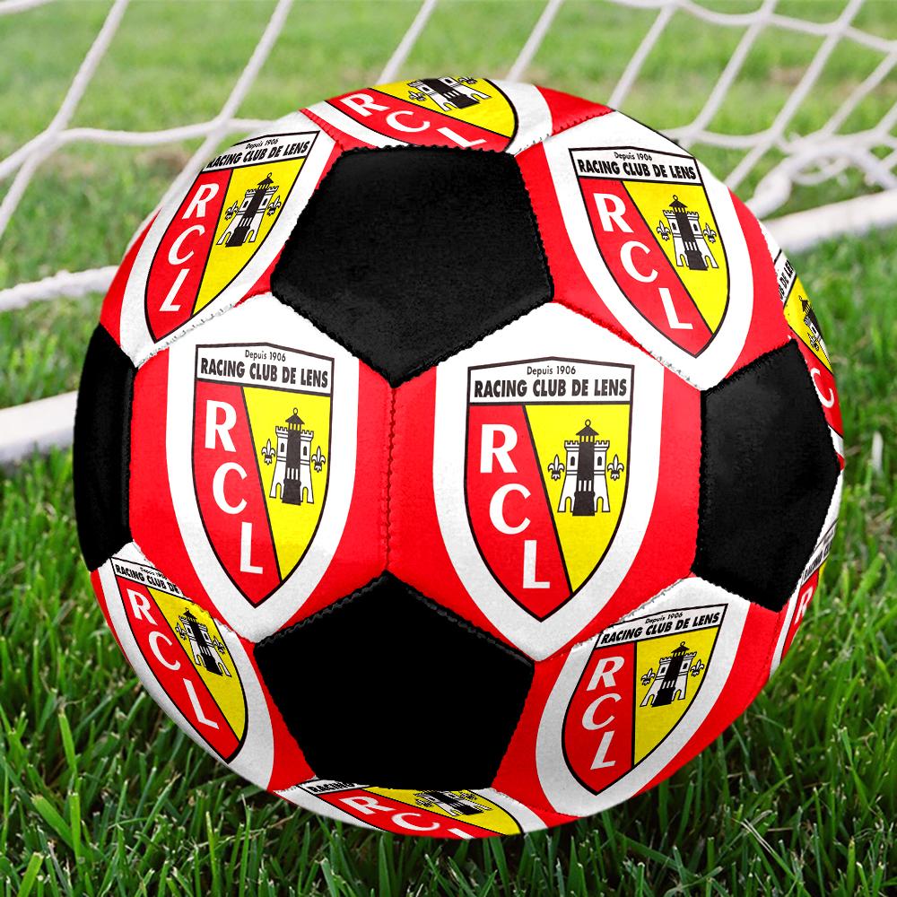 TAGLIA 5 Pallone da Calcio RC Colorato Per Tutte le Età Cucito a Macchina PVC Pronto per la Competizione Durevole Ad Alto Rimbalzo