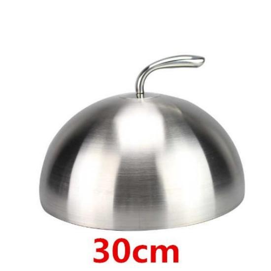 

Крышка для тарелки из высококачественной нержавеющей стали, круглая золотая крышка для стейка, западная еда, без магнита, крышка для сковороды, корейское барбекю, крышка для горшка для барбекю