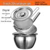 Homeglen 304 Stainless Steel Oil Pot with Strainer Set