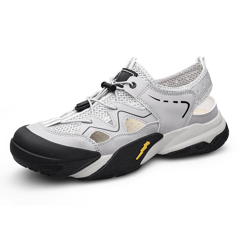 Men's rubber sole wear-resistant sports style casual shoes men's shoes fashion breathable fly-woven mesh trendy shoes