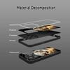 Artistic Love Moon Pattern Tempered Glass Phone Case For iPhone 17 16 15 14 13 12 11 Pro Max 17 Air 7 8 Plus XS X XR Cover