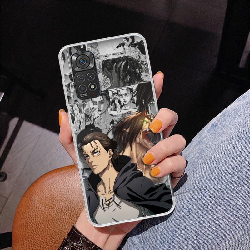 Attack Anime Phone Case For Xiaomi Redmi Note 15 14 13 12S 12 11 Pro Plus 14S 11S 11E 10 10S 11T 5G Personalized Cover Redmi Not
