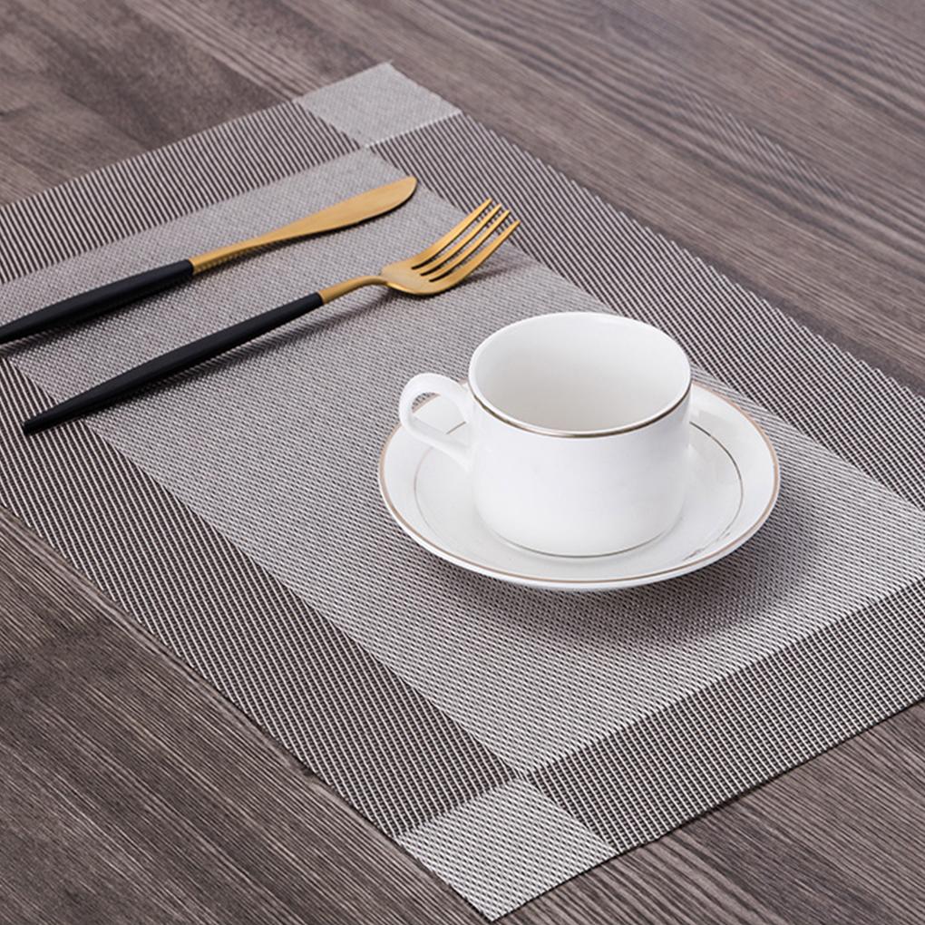 PVC Coaster Insulation Pad Mat Non-slip Table Placemat Home Kitchen Decor