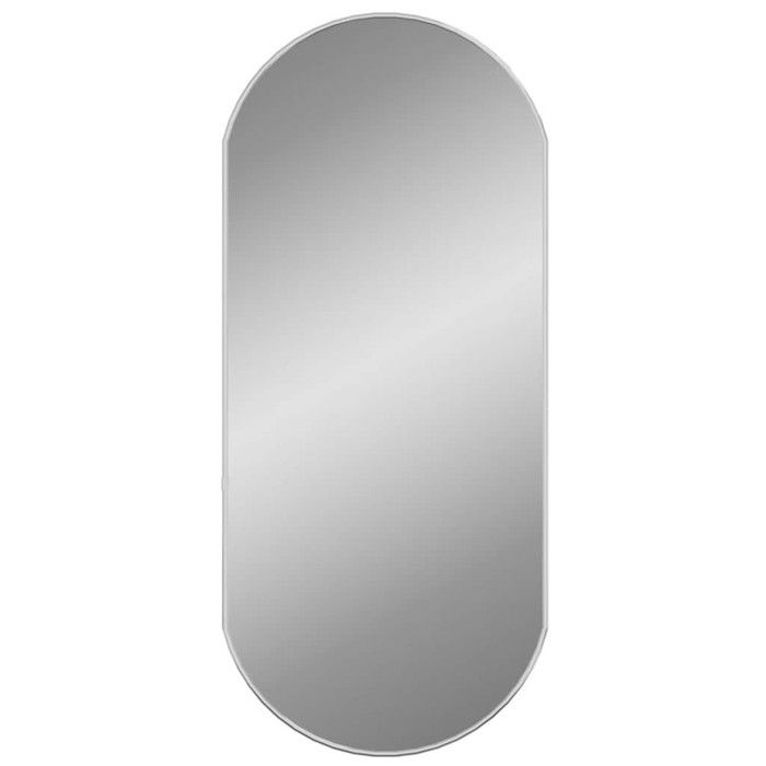 VidaXL Wall Mirror Makeup Mirror Vanity Cosmetic Bathroom Decoration Toilet Living Room Interior Silver 348192