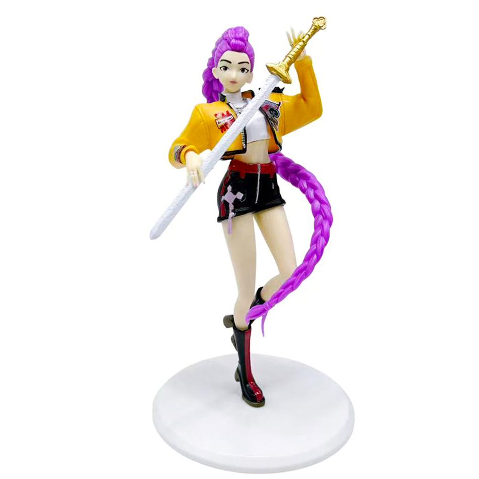 New Kpop Demon Hunters Action Figure Toy Rumi Mira Zoey Sussy Figurine Anime Action Figure Standing Cartoon Model Doll Fans Gift