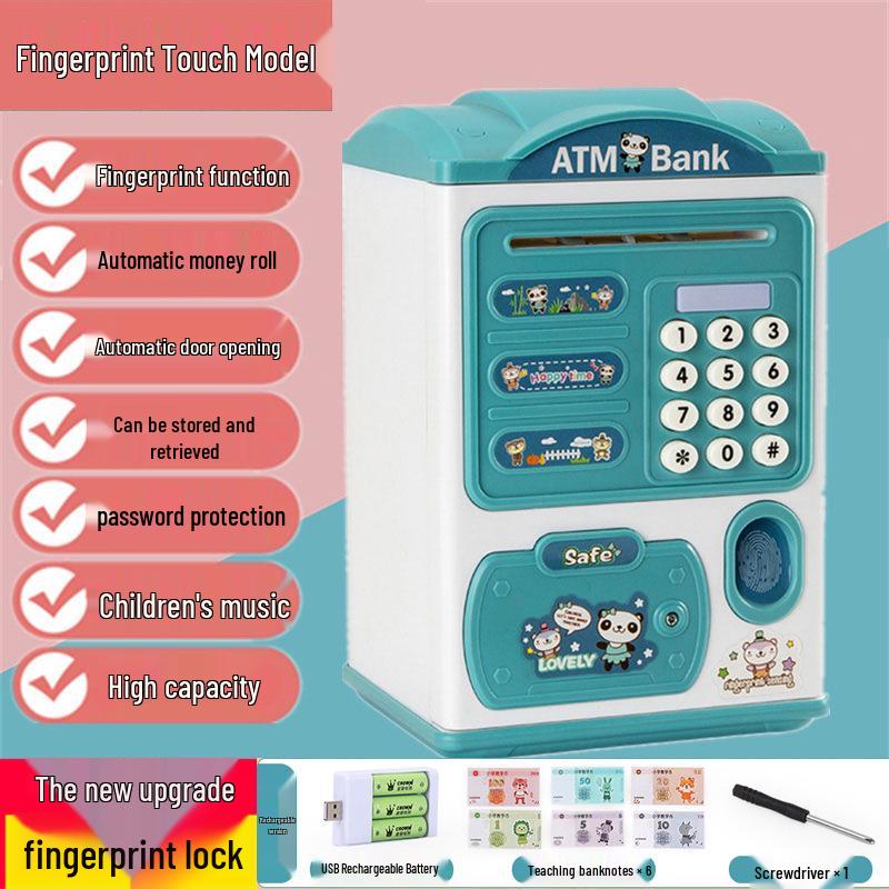 Child's Durable Password Piggy Bank - Large, Drop-proof, Removable & Stylish Gift Toy