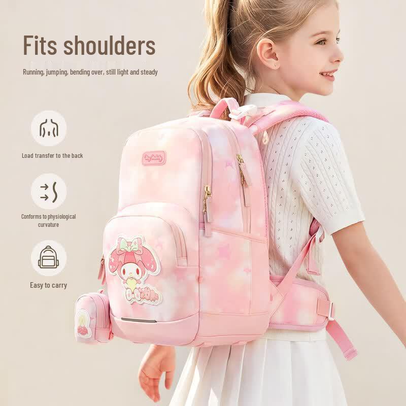 Hello Kitty Girls' Anti-Sag Pressure-Reducing Backpack