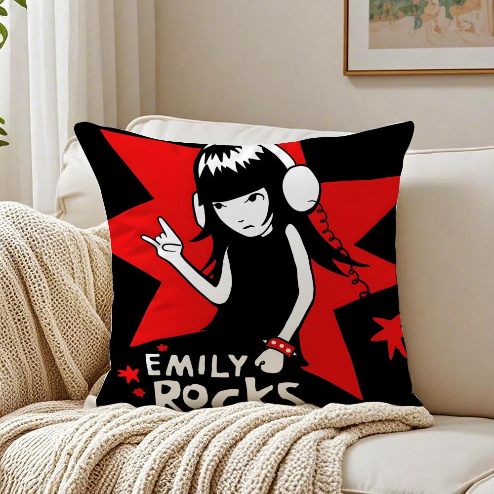 Comics Quirky EEmily The SStrange Cushion Cover Pillowcase Antidustmite living Room Sofa Decor Cushion Room