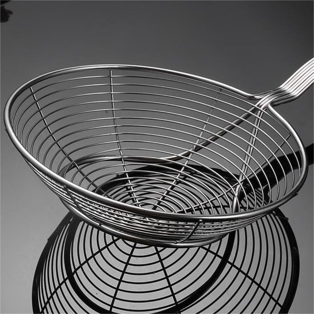 Wire Colander Large leakage hole Fried Filter Cooking Tool Ladle Skimmer  Frying