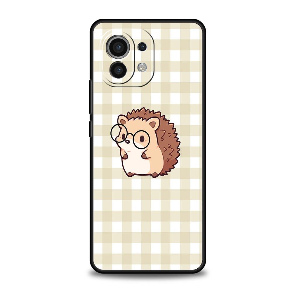 Süße kleine Igel Handyhülle für Xiaomi Mi 15 14 13 12 11 Lite 14T 13T 12T 11T Pro Poco X7 X6 X5 X3 Pro F6 F5 F4 Hülle