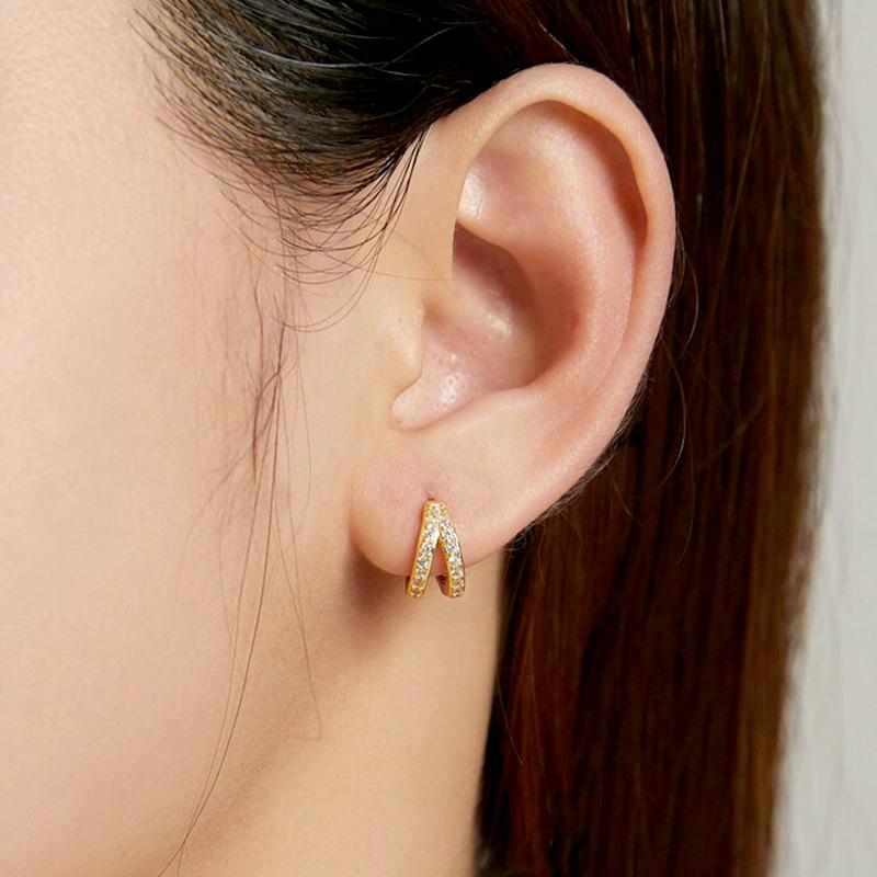 Electroplated Geometric Earrings, Fashionable Modern Women'S Temperament Earrings, High-End Professional Women'S Earrings
