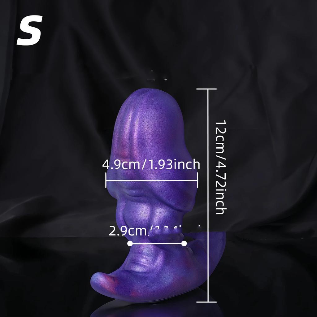 New Soft Silicone Masturbator  Shaped Dildo  Male And Female Anal Plug Adult Sex Toy