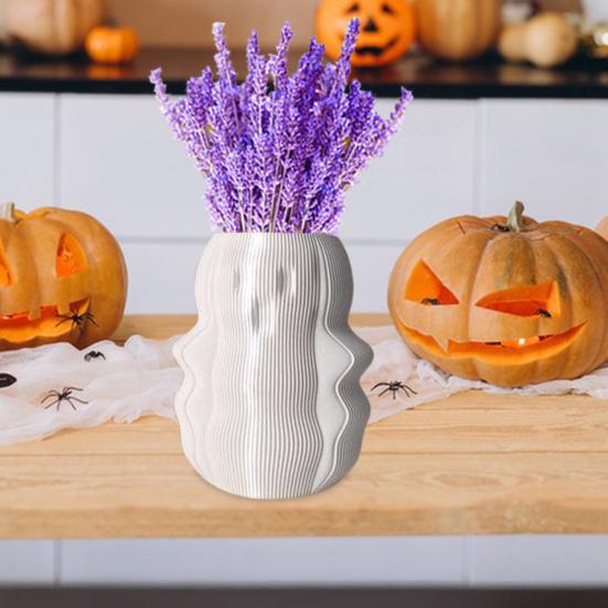 Halloween Ghost Spooky Flower Pot Vase Candy Bowl Plant Holder