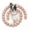 Square Diamond Diamond Inlaid Pet Collar Necklace Metal Dog Chain Dog Collar Pet Accessories
