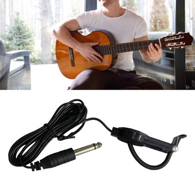 Universals Guitar Acoustics Pickup Clip On Contact Microphones Piezo Pickup for Acoustics Guitar Violins Ukuleles