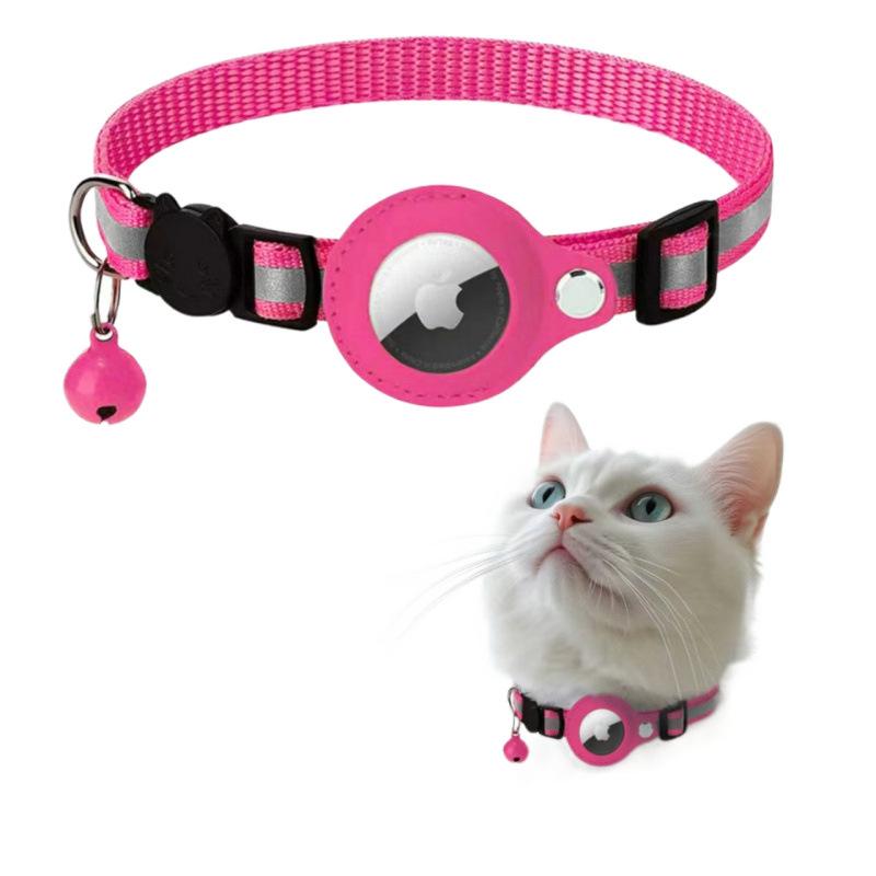 Cross-Border Pet Supplies: Airtag Tracker Collar with Anti-Lost Cat Bell