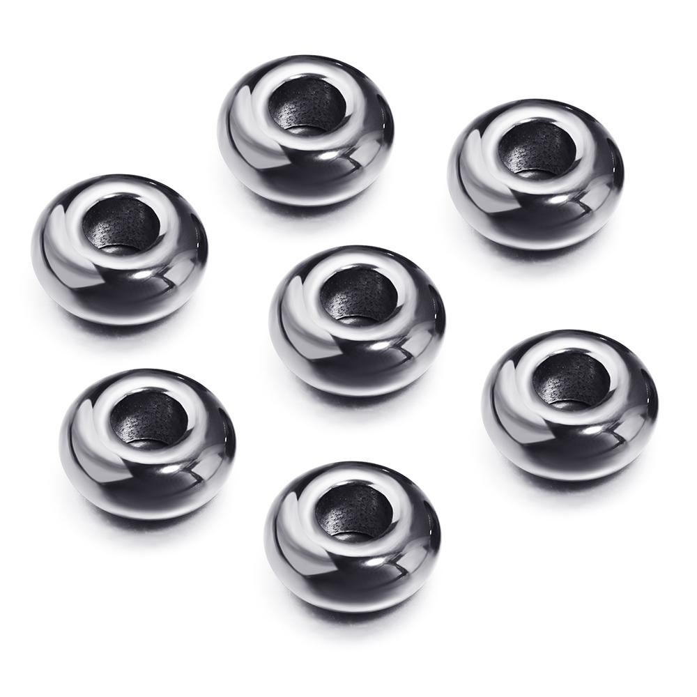 6pcs/lot 14x8mm Abacus Beads Natural Stone Beads Red Agate Tiger Eye Amethysts Beads Big Hole Loose Beads For DIY Jewelry Making