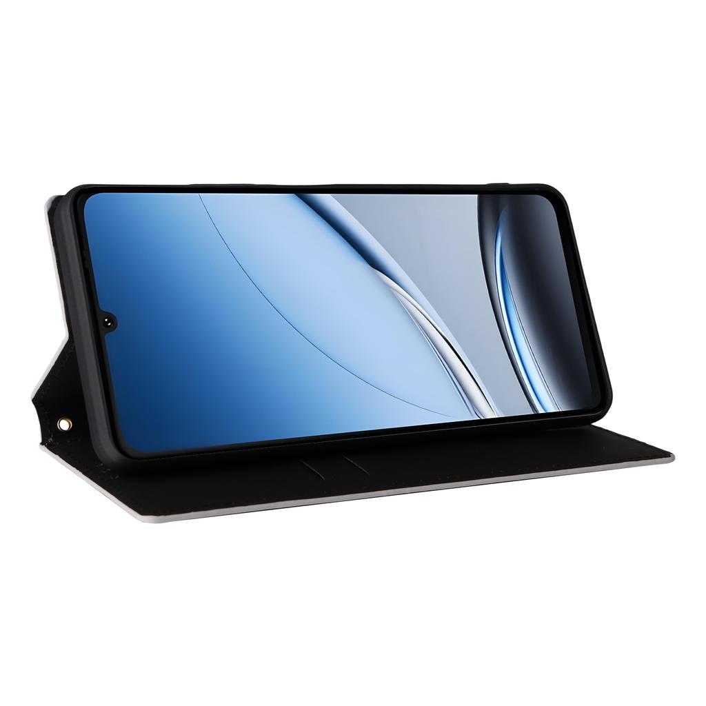 Pro Doogee Note 59/Note 59 Pro Pouzdro Peněženka Kosočtvercový Vytištěný Kožený Kryt na Telefon