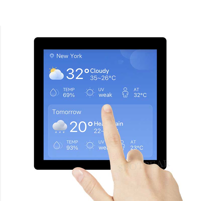 Raspberry Pi Pico 2 RP2350 4inch LCD CAN RS485 QMI8658 Development Board 480x480 TouchScreen Display RP2350-Touch-LCD-4