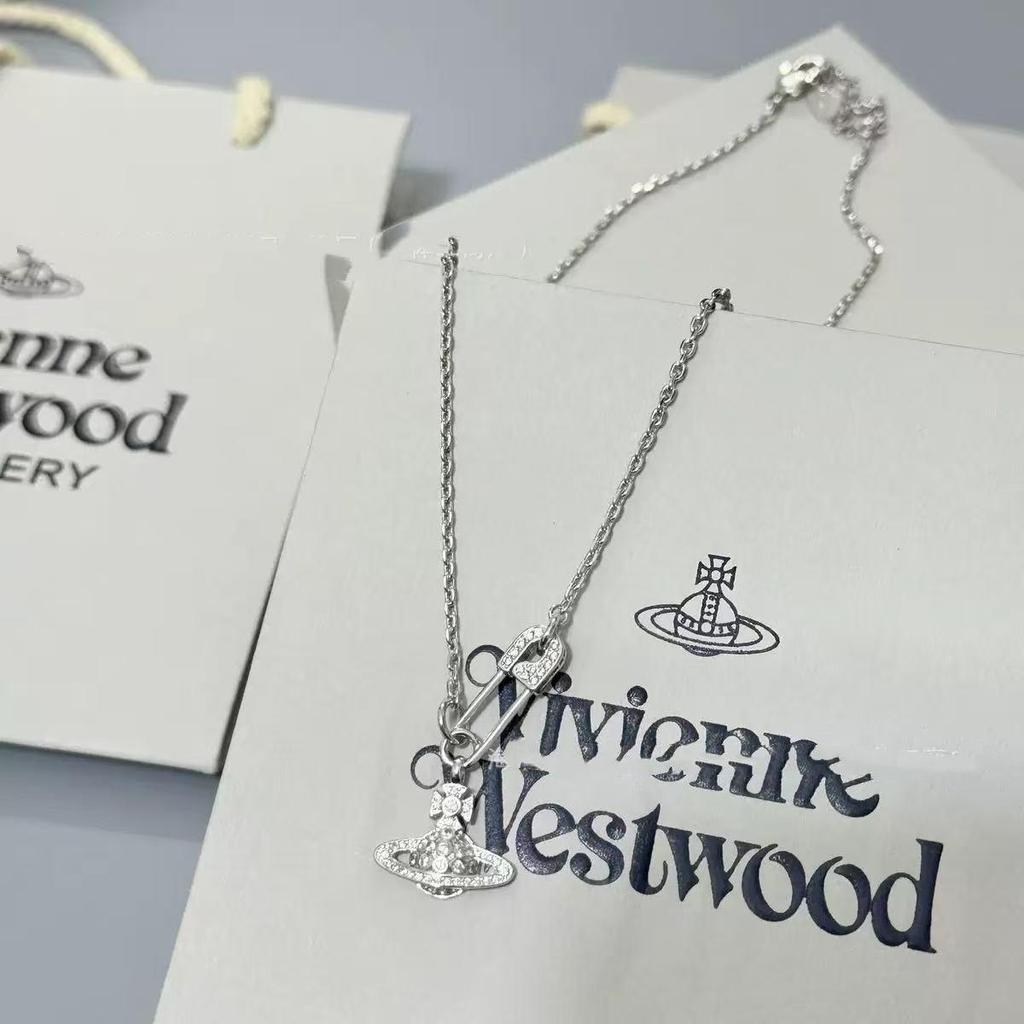 Westwood Saturn Choker Necklace: High Version, Medium Size, Women's 10MM Beads, Logo Clasp.