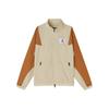 Flight Spliced Casual Sport Jacket with Stand Collar Men Jacket Wheat CV3151-275