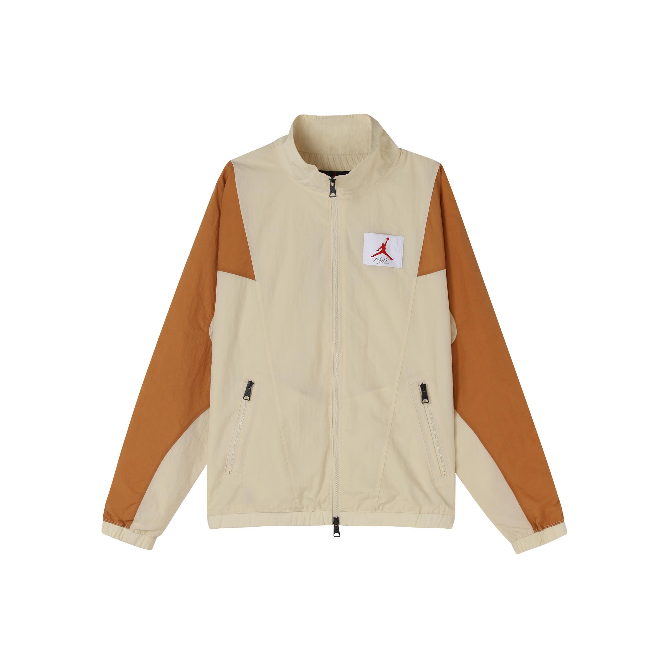 Jordan Men's Flight Spliced Casual Sport Jacket With Stand Collar Jacket Wheat Cv3151-275 Cm