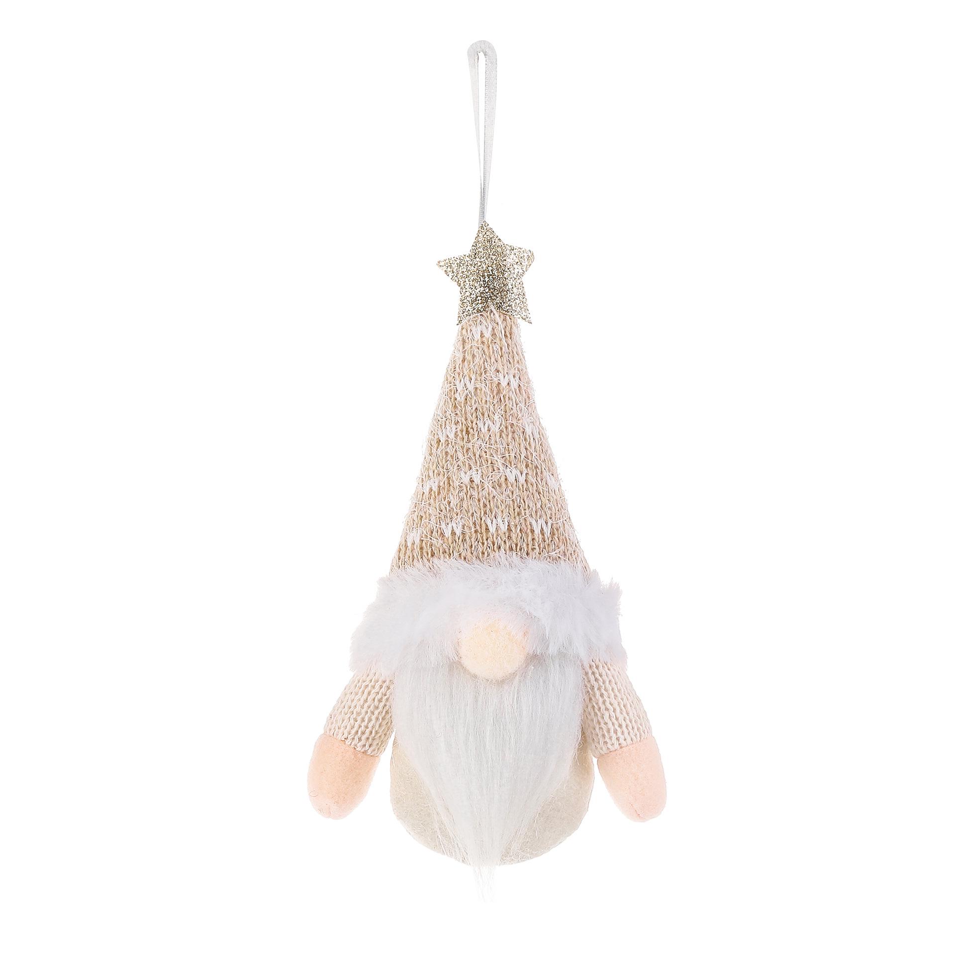 Christmas Faceless Gnome Ornament with Knitted Hat