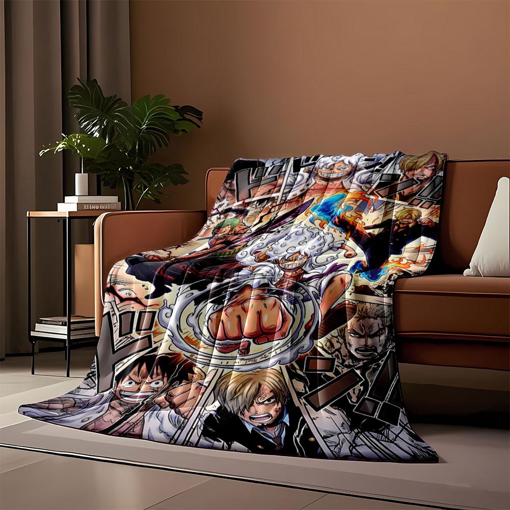Dynamic action scene featuring characters attacking with power and force. for all seasons blanket lunch break throw gift