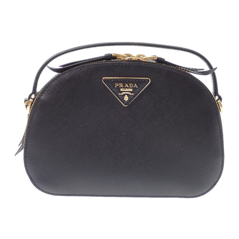 PRADA  1BH123 Shoulder Bag NERO/black Safiano Women