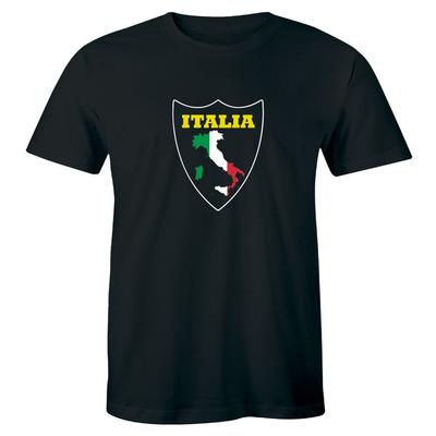 437 Italien Flagge Herren T-Shirt Neu Lustig Land italienisch Italien Cool Futbol Fußball Unisex T-Shirt