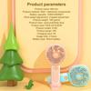 USB Handheld Fan Portable Mini Rechargeable Three Speed Cooling Fan for Outdoor Office Home Personal Summer Use