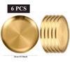 Stainless Steel Golden Round Plates Durable Circular Serving Dishes for Restaurants Home Dining, Buffets Plates Dinnerware Set