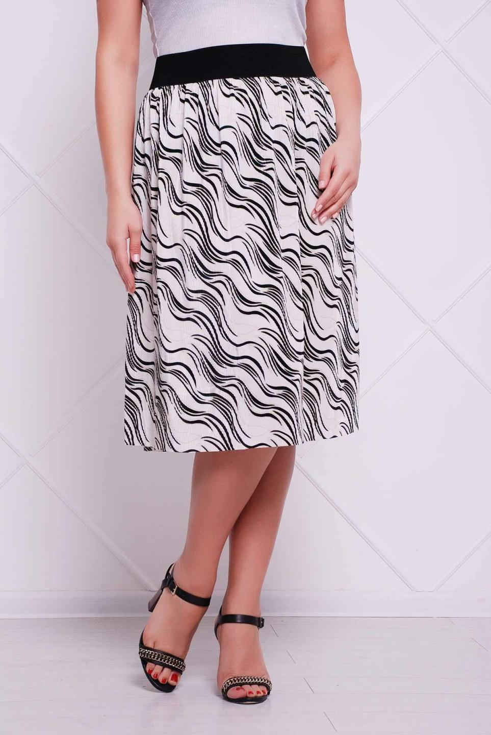 

Плісована спідниця Tatiana ТИНА 6XL білий