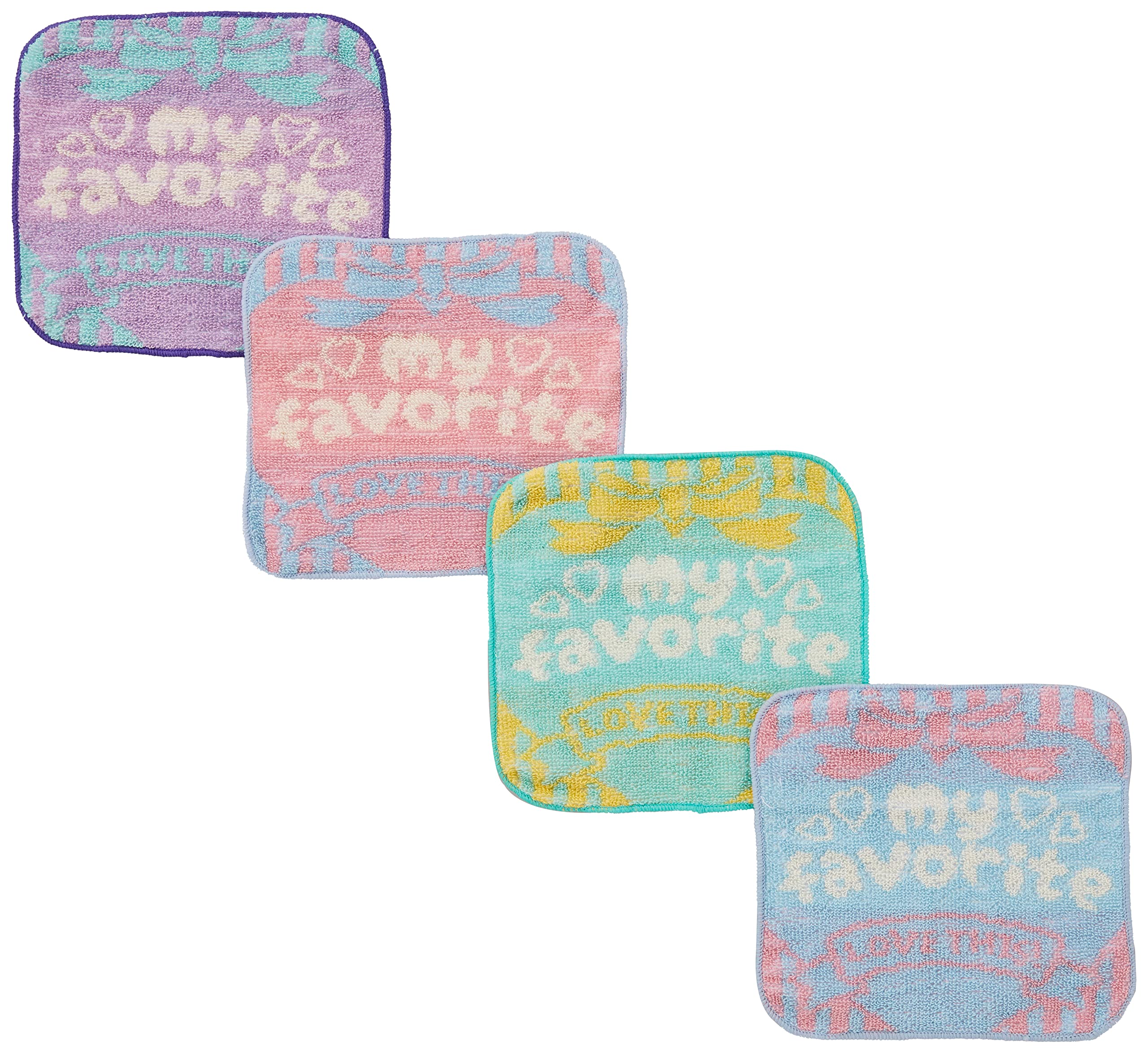 

Marushin Piccolino Love Days Mini Towels of Perfect for and Elementary Perfect for Girls (Set 4) - Preschool, Kindergarten, School, (Product Code