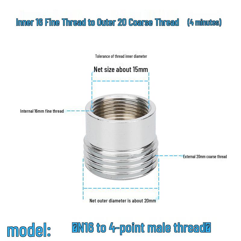Universal Faucet Adapter: 4-Point Quick Connect for Shower Hose and Washing Machine Inlet