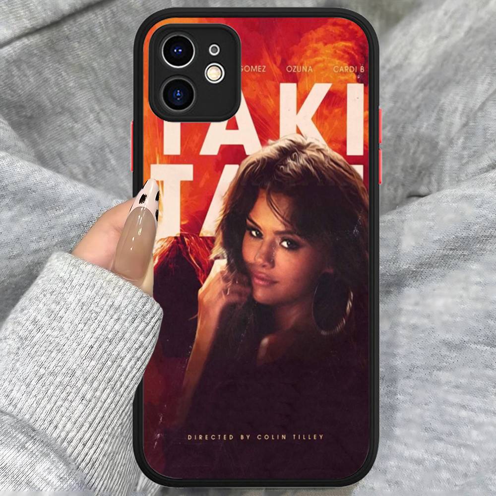 

Selena Singer Gomez For IPhone 11 12 13 14 15 16 Pro Max Plus X XS MAX Shockproof Matte Back Cover iphone 12