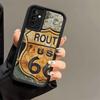 Handyhülle für Samsung Galaxy S26 S25 Ultra S24 FE America Route 66 Schale S23 Plus S22 + S21 S20 5G Weiches Silikon Funda