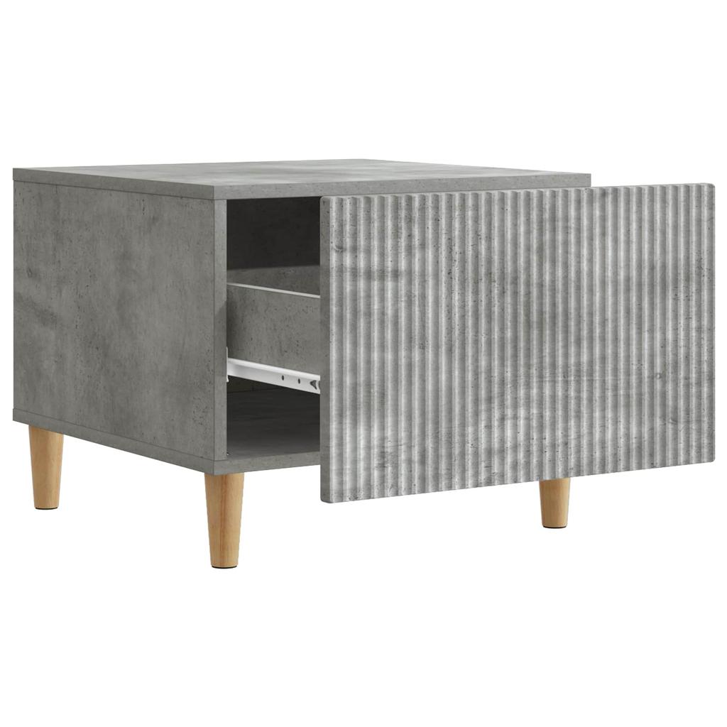 Coffee Table Concrete Grey 49 x 50 x 40 cm Particleboard