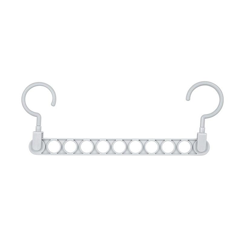 

Вешалка для одежды с 9 отверстиями, многофункциональная, вращающаяся, органайзер для вешалок серый