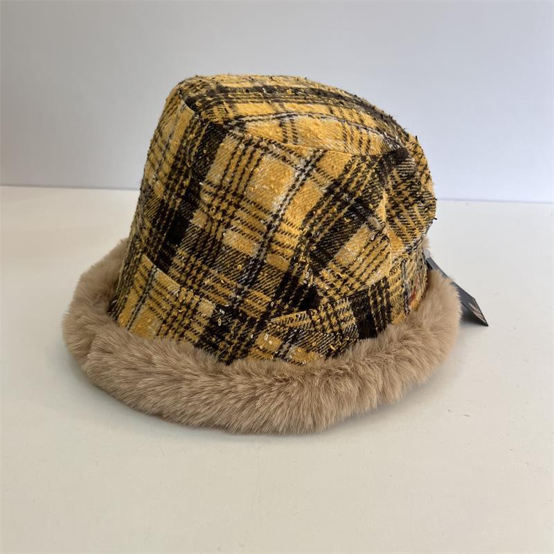 

Winter cold and warm plush bucket hat women s versatile basin hat big head circumference show face small bucket hat M（56-58cm） армія зелений колір