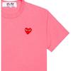 Comme des Garçons PLAY COMME Des GARCONS PLAY Kawakubo Rei Small Love Short Sleeve Pink Men's AZ-T272-051-3-3