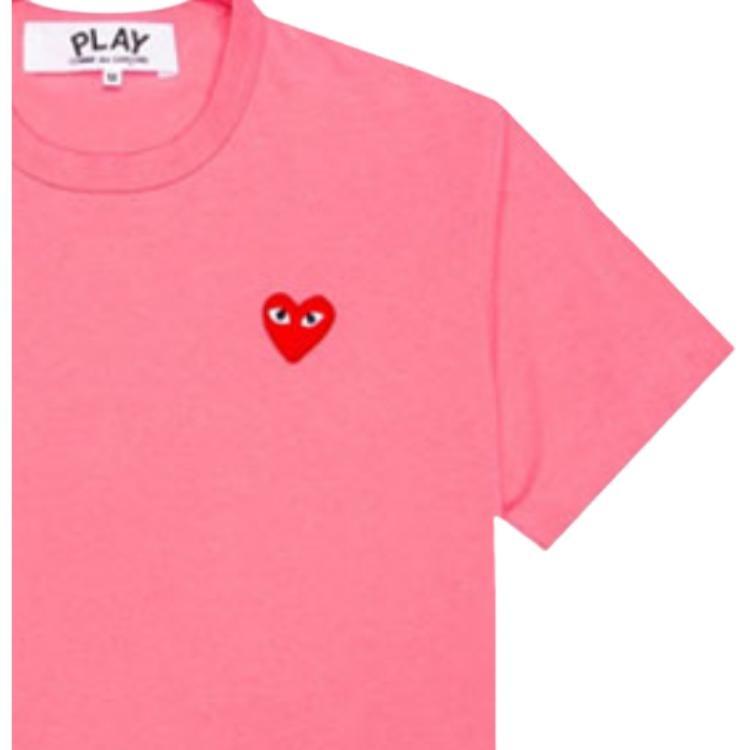 Comme des Garçons PLAY COMME Des GARCONS PLAY Kawakubo Rei Small Love Short Sleeve Pink Men's AZ-T272-051-3-3